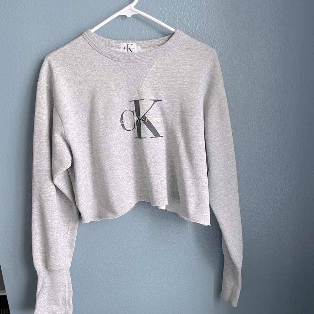 calvin klein cropped crewneck